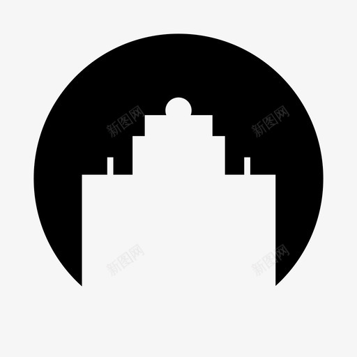 建筑城市大厦图标svg_新图网 https://ixintu.com 城市 塔 塔圆形 大厦 建筑