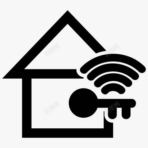 智能家居家居监控图标svg_新图网 https://ixintu.com 安全 家居 智能家居 监控 科技