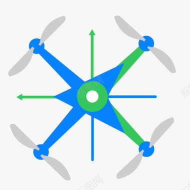 无人机示意俯视图标