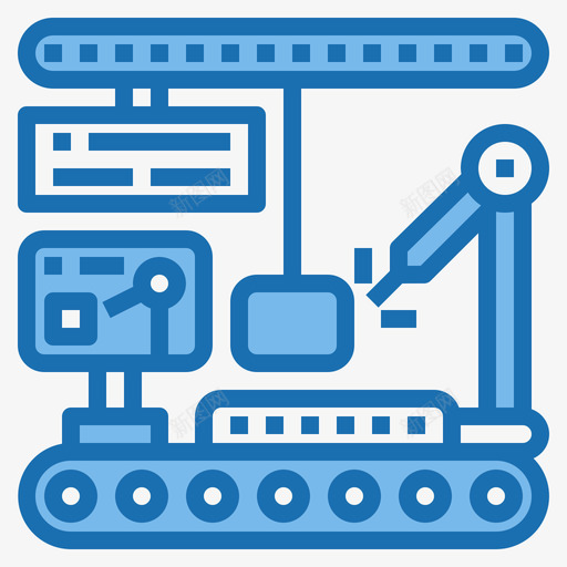 输送带aiforearth3蓝色图标svg_新图网 https://ixintu.com ai earth for 蓝色 输送带