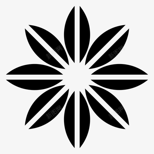 花卉画装饰花花卉图标svg_新图网 https://ixintu.com 图案 多年生 符号 花卉 装饰 装饰性 设计