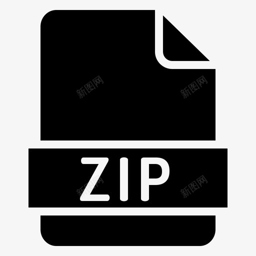 zip格式扩展名文件图标svg_新图网 https://ixintu.com zip 扩展名 文件 格式