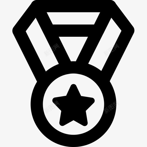 奖牌奖励游戏图标svg_新图网 https://ixintu.com 体育 奖励 奖牌 康斯 游戏 训练 运动