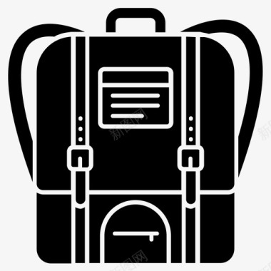 书包背包行李袋图标图标