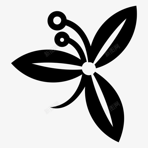 野花花卉森林花图标svg_新图网 https://ixintu.com 多年生 森林 水下 符号 花卉 装饰 设计 野花