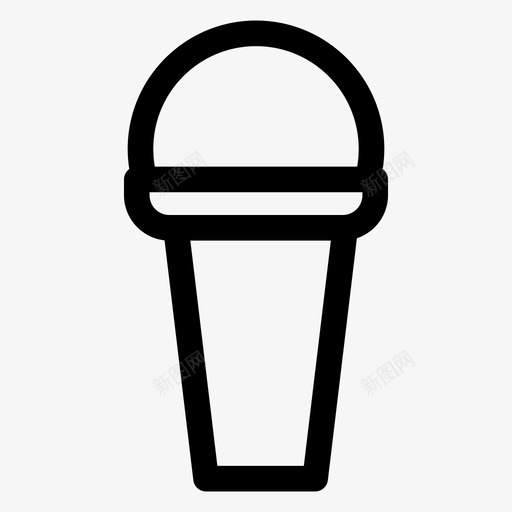 冰淇淋饮料凉快图标svg_新图网 https://ixintu.com 冰凉 冰淇淋 凉快 口渴 饮料