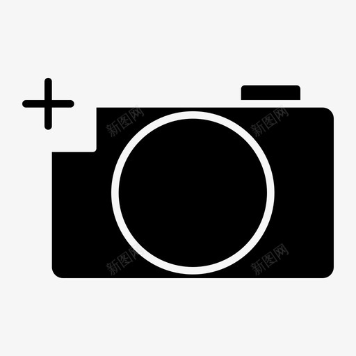 相机添加图像新建图标svg_新图网 https://ixintu.com 图像 图片 字形 新建 添加 相机 野餐