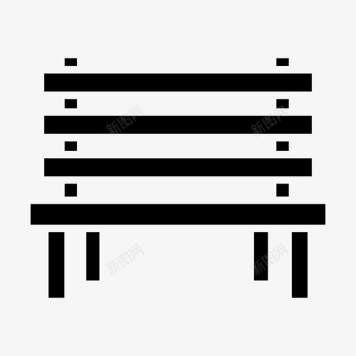 长凳椅子家具图标svg_新图网 https://ixintu.com 家具 家用 座椅 椅子 等候 长凳