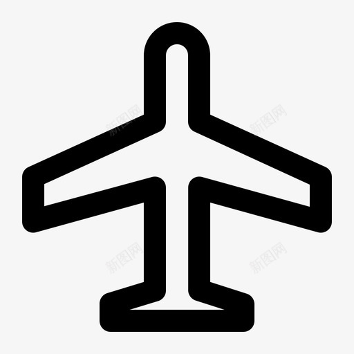 旅游机场飞机标志轮廓图标svg_新图网 https://ixintu.com 旅游 机场 标志 轮廓 飞机
