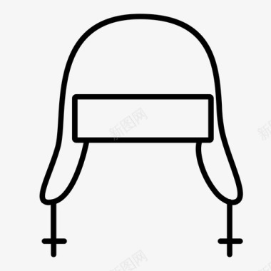 冬帽帽子衣服图标图标