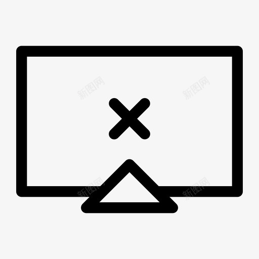 删除监视器取消关闭图标svg_新图网 https://ixintu.com 关闭 删除 取消 多媒体 技术 监视器 退出