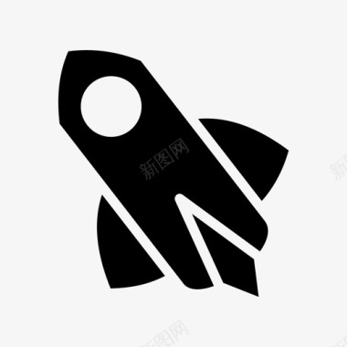 摇船火箭发射宇宙飞船图标图标