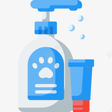 洗发水宠物35扁平图标图标