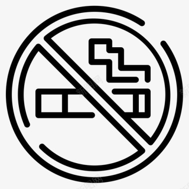 禁止吸烟健康19岁直系图标图标