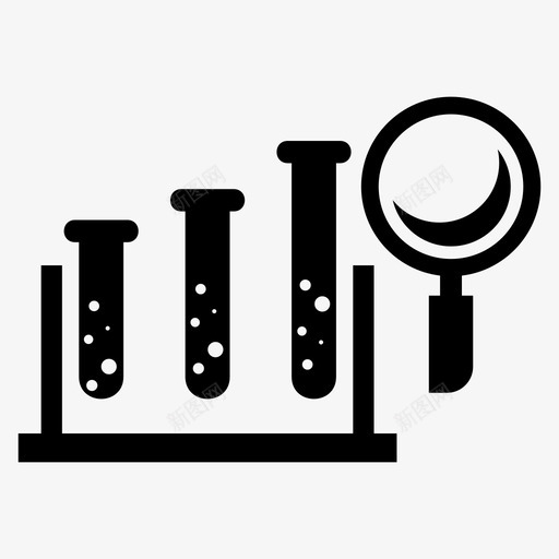 研究文件实验室图标svg_新图网 https://ixintu.com 实验室 技术 放大镜 文件 研究