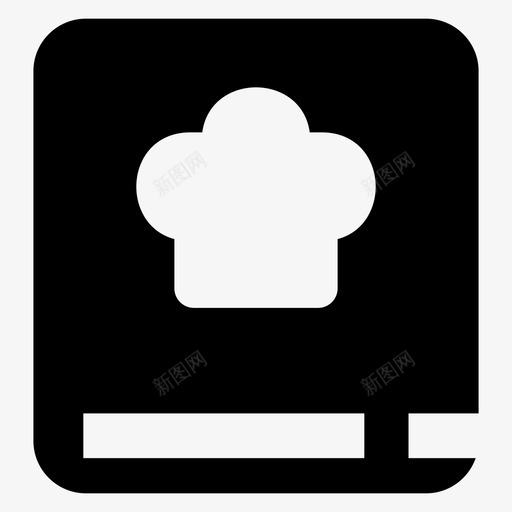 食谱书烹饪食物图标svg_新图网 https://ixintu.com 烹饪 配料 食物 食谱书