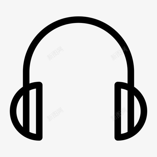 耳机听多媒体技术图标svg_新图网 https://ixintu.com 多媒体 技术 耳机