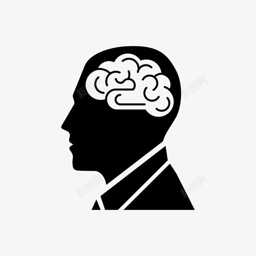 大脑创造力人类图标svg_新图网 https://ixintu.com 人类 创造力 医学 大脑