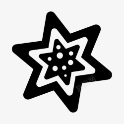 星型花纹PNG矢量图星型花装饰花花图标高清图片