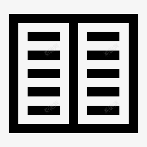 书杂志阅读图标svg_新图网 https://ixintu.com 吸管 杂志 阅读