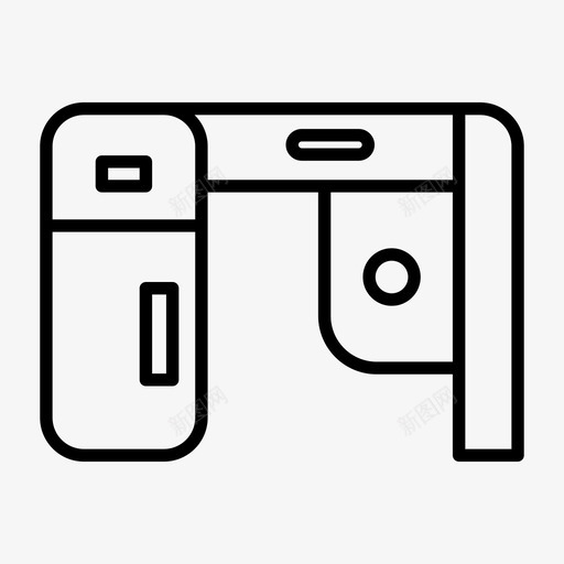 办公桌家具办公室图标svg_新图网 https://ixintu.com 办公室 办公桌 家具 工作场所 桌子 餐桌系列