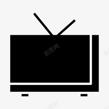 电视显示器屏幕图标图标