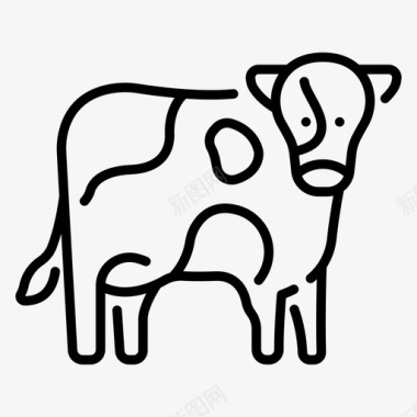 牛农业动物图标图标