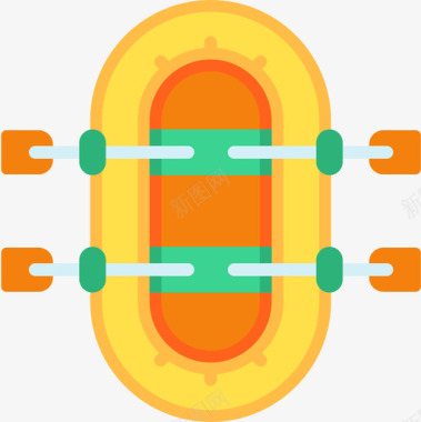 救生筏探险40平底图标图标