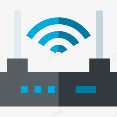 路由器铁路28扁平图标图标