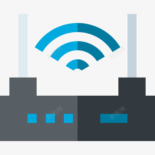 路由器铁路28扁平图标svg_新图网 https://ixintu.com 扁平 路由器 铁路