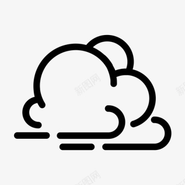 天气云预报雨图标图标
