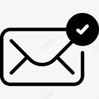 电子邮件支票信件图标图标