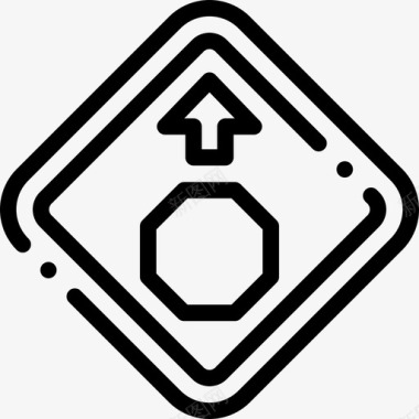 停车标志交通标志13线形图标图标