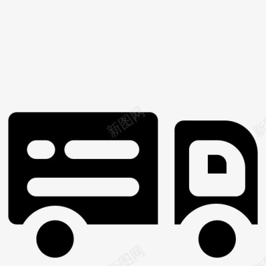 卡车货物物流图标图标
