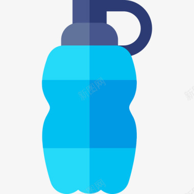 瓶健身83扁平图标图标