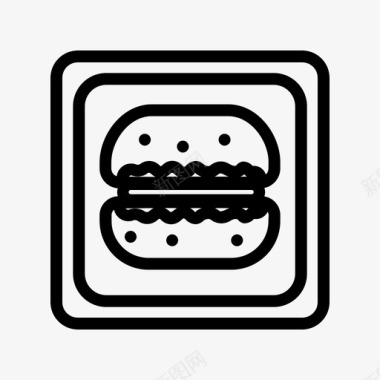 汉堡食品食品博客食品照片图标图标