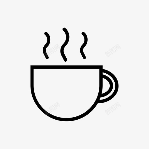 马克杯咖啡杯子图标svg_新图网 https://ixintu.com 咖啡 咖啡杯 杯子 热饮 菜单 食物 马克