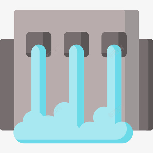 水力发电气候变化18平坦图标svg_新图网 https://ixintu.com 平坦 气候变化 水力发电
