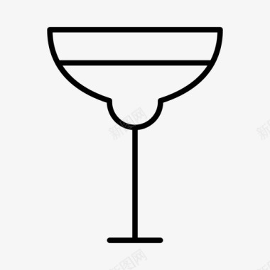鸡尾酒杯酒饮料图标图标