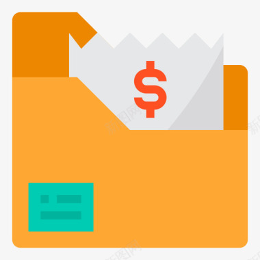 帐单帐单和付款3平装图标图标