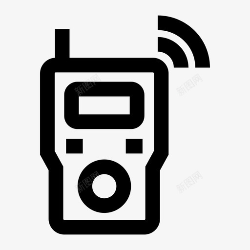 对讲机通信设备图标svg_新图网 https://ixintu.com 图标 基本 对讲机 电话 设备 通信