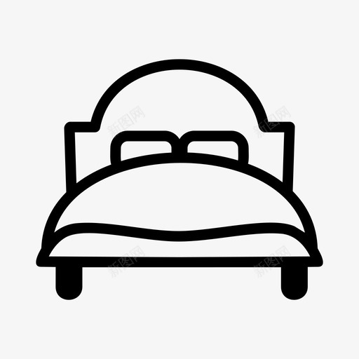 床家具酒店图标svg_新图网 https://ixintu.com 图标 家具 房地产 睡眠 酒店