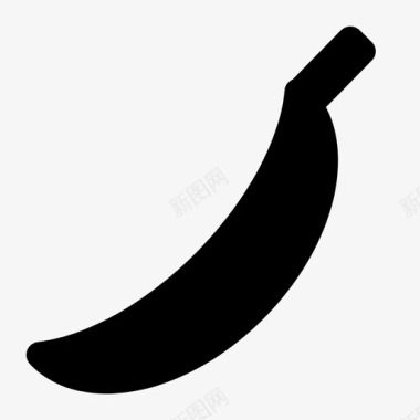 香蕉海滩水果图标图标