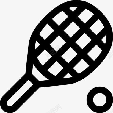 网球拍英国18号直形图标图标