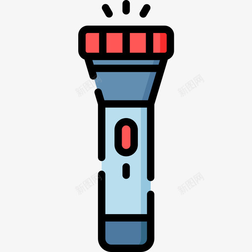 手电筒探险42线性颜色图标svg_新图网 https://ixintu.com 手电筒 探险 线性 颜色