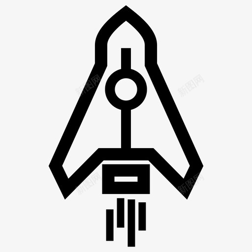启动导弹火箭图标svg_新图网 https://ixintu.com 发射 启动 宇宙飞船 导弹 火箭 航天器