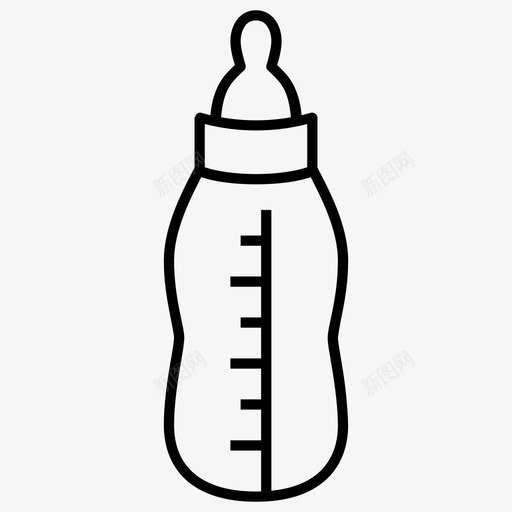 奶瓶婴儿奶婴儿图标svg_新图网 https://ixintu.com 奶嘴 奶瓶 婴儿 饮料