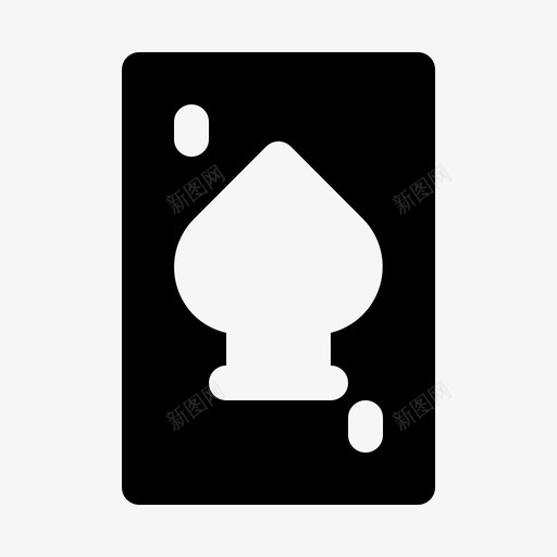 卡游戏扑克牌图标svg_新图网 https://ixintu.com 卡 扑克牌 游戏 运动 运动字形v2