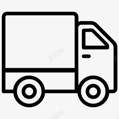 货运卡车送货车物流配送图标图标