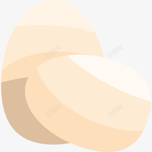 鸡蛋健康食品38扁平图标svg_新图网 https://ixintu.com 健康食品 扁平 鸡蛋